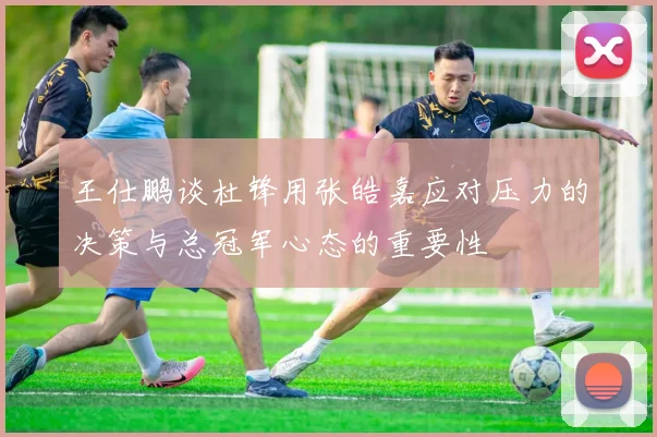 王仕鹏谈杜锋用张皓嘉应对压力的决策与总冠军心态的重要性